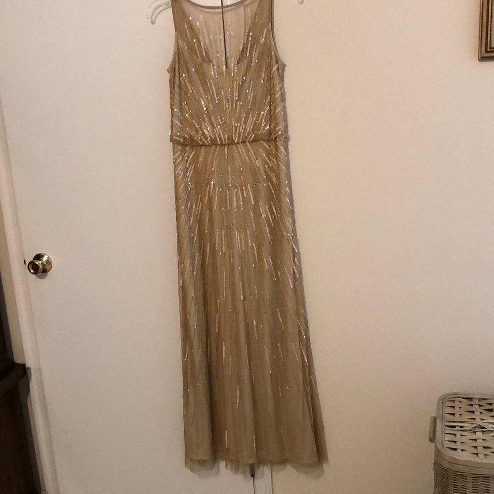 Aidan Mattox maxi dress, worn only once. Size 10